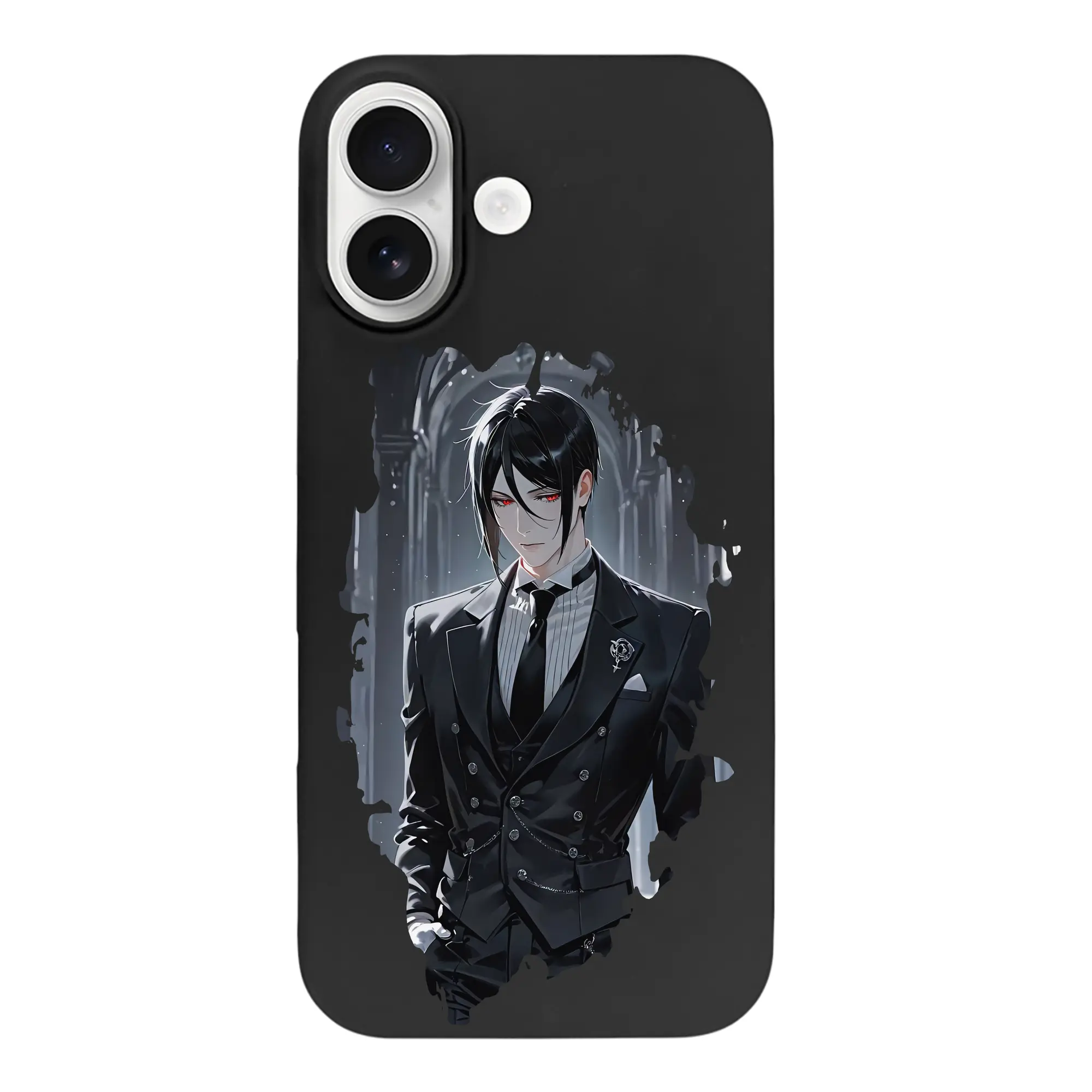 黒執事 グッズ,セバスチャン・ミカエリス - iPhone 17 シリーズ シリコンケース 薄型 耐衝撃 指紋防止 ソフトタッチカバー 精密フィット 傷防止 保護ケース iPhone 17/17 Air/17 Pro/17 Pro Max 対応